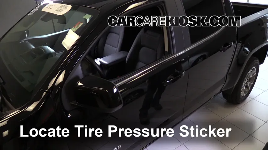 2016 Chevrolet Colorado LT 2.5L 4 Cyl. Crew Cab Pickup Tires & Wheels Check Tire Pressure